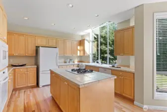 Kitchen with island