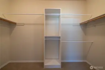 Primary walk in closet