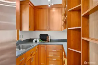 Open Pantry and additional prep space off the kitchen