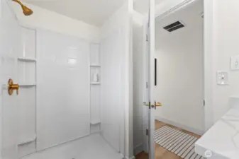 3/4 bath on lower level