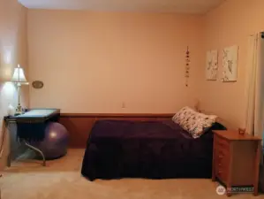 Another view of the potential rental unit bedroom.