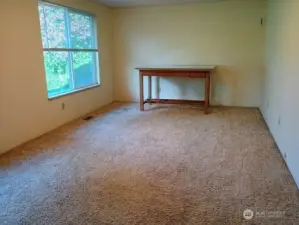 Far end of the guest room/office on the front side of the house.