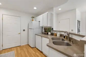 Kitchen/door to garage.