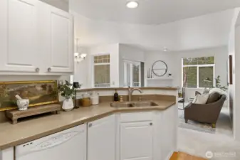 Nice view from kitchen.