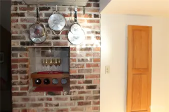Wine area off kitchen