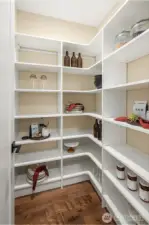 Walk-in kitchen pantry