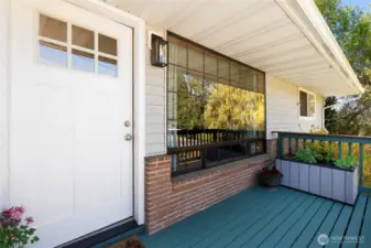 Front porch and entry.