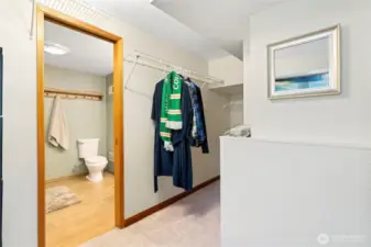 Master closet.