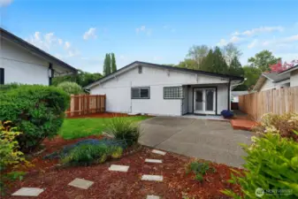Professionally landscaped backyard - fully fenced