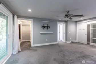 The primary bedroom, lots of closet space