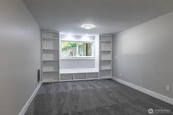 Second bedroom with built-ins