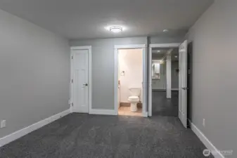 Second bedroom from the opposite side half bath straight head