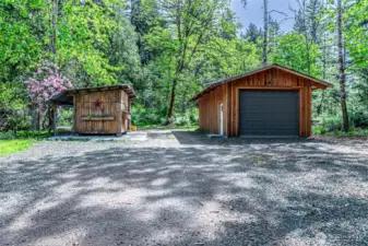 Another detached garage and the fully functioning chicken coop