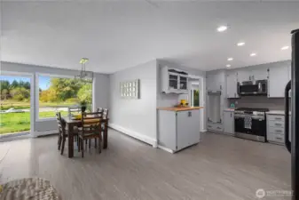 Kitchen and dining area