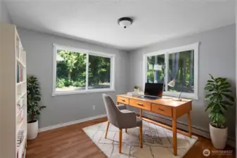 Bedroom #3 - staged as an office