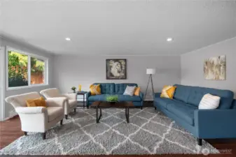 Bonus room/alternative primary bedroom which has views of the backyard & pastures and includes a patio space