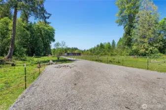 Gravel road down the center of the upper part of pasture allows easy access on your tractor!