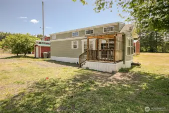 374 sqft park model home with loft storage.