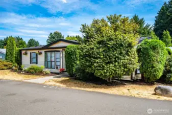 Inviting exterior with large front windows and easy access from the road.