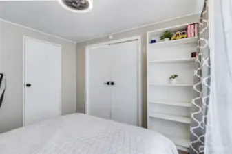 Opposite view of the 3rd bedroom w/closet on the left and double door entry.