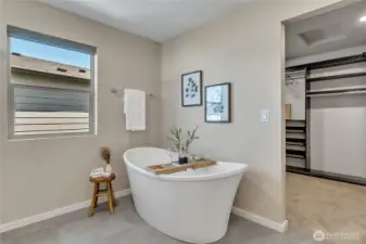 & a very large soaker tub!
