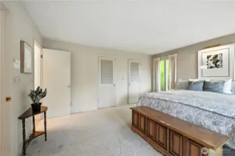 A generous primary suite featuring a large walk-in closet.