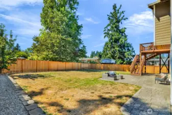 Back Yard w Gate  to Alley