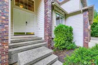 The front entry beckons you inside.