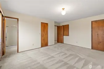 Spacious storage, and 2 closets, one of them is a walk in