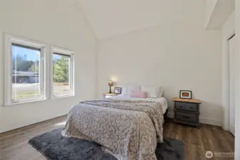 Oversized main floor bedroom