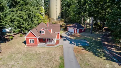 Large front yard