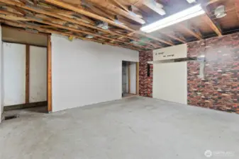More downstairs basement area.
