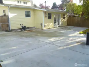 View of back of home from garage.