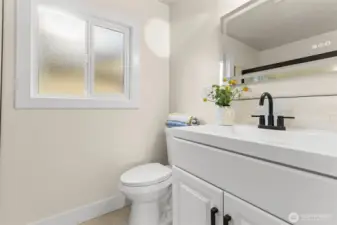 Full bathroom - with new toilet, vanity and sink