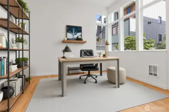 Virtual Staging as an Office Instead of a Bedroom