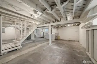 Clean, freshly painted, spacious basement!