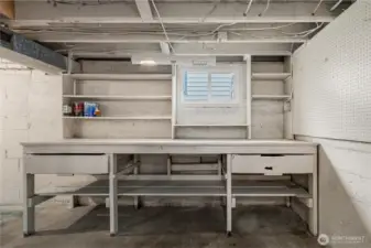 Basement workbench.