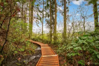 Kala Point's trail system leads to Old Fort Townsen