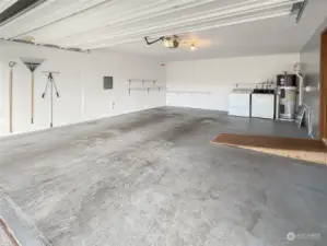 Spacious 2 car garage.