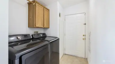 Large laundry area that's big enough for full-size washer & dryer (included in sale)