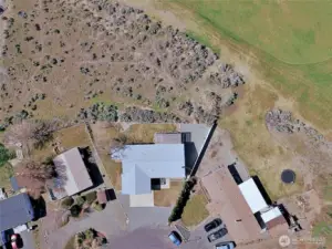 Aerial view of home.