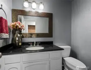 Downstairs half bath.