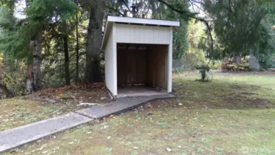 side of home storage shed