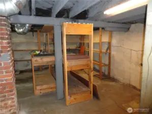 Downstairs storage