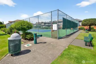 Neighborhood tennis and pickleball court