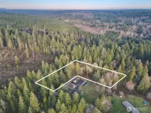 Overhead view with approximate boundaries in white.