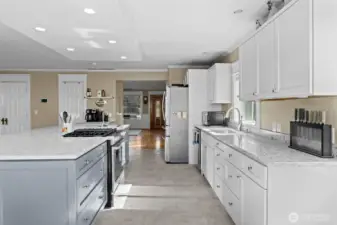 Bright, open, completely remodeled luxury kitchen