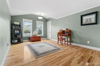 Bedroom 3 is very spacious with vaulted ceilings and a walk-in closet