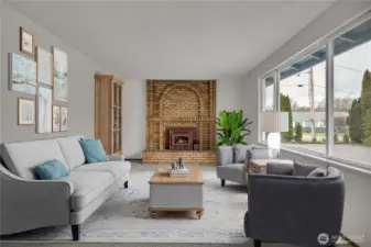 Virtual staged Living room