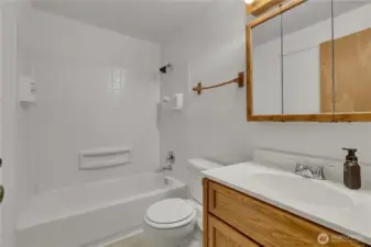 Hall Bathroom/ with tub